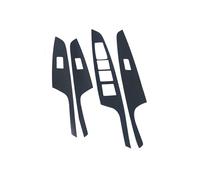 Garniture intérieure Autocollants en Fiber Carbone pour Hyundai pour Tucson 2015 2016 2017 2018 Accessoires Style Voiture Panneau Boutons Commande Lève-vitre 4 Pièces Moulage Intérieure