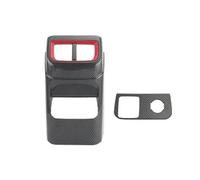 Garniture intérieure Couverture Panneau Moulage Garniture Intérieure en Fiber Carbone RHD LHD Disponible pour Ford pour Ranger pour Wildtrak T9 2022 2023 2024 Couverture Garniture(Rear AC Cover)