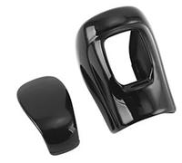 Garniture intérieure de rechange pour CRV pour 6ème 2023 et 2024 en ABS ABS pour pommeau de levier de vitesse de voiture - Autocollant antidérapant (aspect fibre de carbone) (noir)