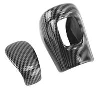 Garniture intérieure de rechange pour CRV pour 6ème 2023 et 2024 en ABS pour pommeau de levier de vitesse de voiture - Autocollant antidérapant (aspect fibre de carbone) (aspect fibre de carbone)