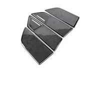 Garniture intérieure du couvercle de la console ce Autocollants de couverture décoration garniture haut-parleur porte voiture, accessoires d'intérieur pour série 7 G11 G12(Noir)