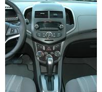 Garniture intérieure en fibre de carbone pour Sonic 2012-2016, matériau en fibre de carbone noir, pour une installation facile avec ruban adhésif double face, compatible avec