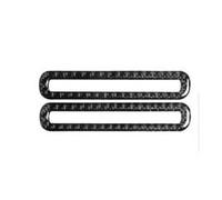 Garniture intérieure fibre carbone Pour Ford Pour Mustang GT 2015-2019 Fibre Carbone Intérieure Climatisation Sortie Panneau Ventilation Couverture Garniture Autocollants(Carbon Fiber Black)