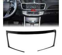 Garniture intérieure noire pour console centrale Honda Accord 2014-2017, revêtement époxy, installation facile avec ruban adhésif