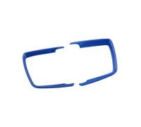Garniture intérieure Voiture pour BMW F30 F31 F32 F34 3 4 série 320 318 320i Voiture Chrome intérieur Phare Interrupteur Cadre Garniture Autocollants Voiture Style(Blue)