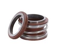 Garniture mécanique Joint mécanique d'arbre for pompes à eau SiC-SiC-FKM, série MG1 109, 14-50 mm, ressort simple(19MM)