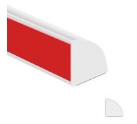 Garniture Murale Autocollante,Plinthe pvc,Moulure Plafond,Moulure Decorative,Moulure Quart de Rond,Moulure Adhesive,Pour les murs,les comptoirs,les sols,les bords d'armoires.(3mblanc)