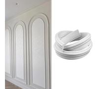 Garniture murale incurvée, kit de moulage d'arche en PVC pour cloison sèche, décoration d'arche découpable pour intérieur de maison - Solution décorative de 0,9 à 20 m de long