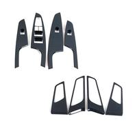Garniture Panneau Boutons Commande Lève-vitre Pour Hyundai Pour Tucson 2015-2020 Autocollant Intérieur Accessoires D'intérieur Voiture(1 jeu)