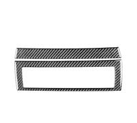 Garniture panneau commande Autocollant En Fibre Carbone Véritable Pour Tableau Bord Central Radio Et Climatisation Pour BMW Série 6 E63 E64 2004-2007(B)