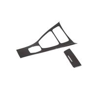 Garniture panneau commande Autocollant Panneau Cadre Levier Vitesse Console Centrale En Fibre Carbone ABS/argent Pour BMW Série 3 E90 E92 E93 2005-12 LHD(08-12 Carbon Fiber)