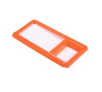 Garniture panneau commande Cadre Protection Pour Écran Navigation Central ABS Pour Ford Pour Maverick 2022 Garniture Panneau Intérieur(Orange)