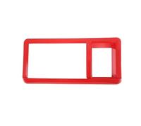 Garniture panneau commande Cadre Protection Pour Écran Navigation Central ABS Pour Ford Pour Maverick 2022 Garniture Panneau Intérieur(Red)