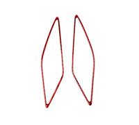 Garniture Panneau Commande Centrale Enjoliveur De Haut-parleur De Montant A En Fibre De Carbone, Autocollant Décoratif Intérieur Pour Golf 8 2021-2023(Red)