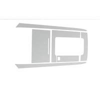 Garniture panneau commande Film Protection Intérieur Pour Console Centrale Voiture Pour Mazda CX30 2020-2024 Panneau Vitesses Écran Navigation(Manual gear panel)