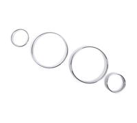 Garniture panneau commande Pour BMW E38 E39 E53 Pour X5 Tableau Bord Cadran Anneaux Lunette Garniture Anneau Compteur Vitesse Jauge Chrome AC Tableau Bord