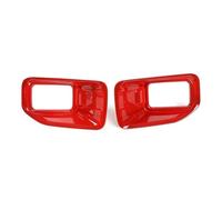Garniture Panneau Commande pour Ford pour F150 2015 2016 2017 2018 2019 2020 ABS Voiture Externe Pare-Chocs Avant Antibrouillard Décoration Couverture Panel Cover Trim(Red)