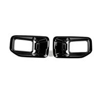 Garniture Panneau Commande pour Ford pour F150 2015 2016 2017 2018 2019 2020 ABS Voiture Externe Pare-Chocs Avant Antibrouillard Décoration Couverture Panel Cover Trim(Le Noir)