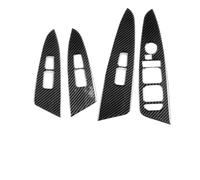 Garniture Panneau Commutateur Lève-vitre Pour Sportage NQ5 2022 -2025 | Cadre de bouton de commande de porte fenêtre pour Kia, accessoires de couverture, 4 pièces(Black-RHD)