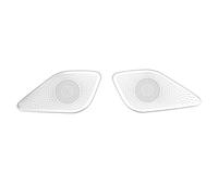 Garniture Panneau Console Centrale Pour Kia Pour Sportage Pour NQ5 Porte Montant Haut-Parleur Couverture Petit Klaxon Garniture Autocollant Voiture Intérieur Moulure 2 Pièces(Silver)