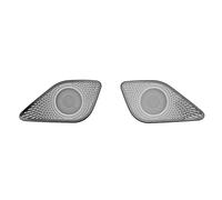 Garniture Panneau Console Centrale Pour Kia Pour Sportage Pour NQ5 Porte Montant Haut-Parleur Couverture Petit Klaxon Garniture Autocollant Voiture Intérieur Moulure 2 Pièces(Black)