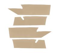 Garniture Panneau Console Centrale Pour Mazda 3 2011 2012 2013 4 Pièces Voiture Microfibre Cuir Avant Et Arrière Panneau Porte Couverture Intérieur Autocollant Décor(Beige)