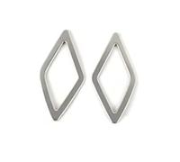 Garniture Panneau Console Centrale Pour Q3 2019-2022 Cadre Haut-parleur Audio Pilier A Voiture Garniture Décorative Acier Inoxydable Autocollants Intérieurs(Silver)
