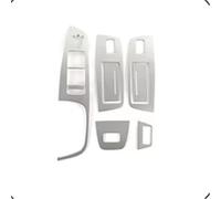 Garniture Panneau Console Centrale Pour Q7 2008-2015 Accoudoir Porte Voiture Lève-vitre Interrupteur Panneau Boutons Décoration Cadre Garniture Accessoires Automobiles Intérieurs(Silver)