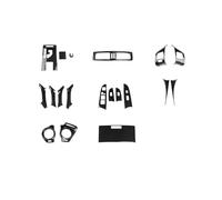 Garniture Panneau Console Centrale Voiture Autocollants Décoratifs Pour Garnitures Intérieures De Voiture Pour Lexus IS250 IS300 2006-2011, Motif Fibre Carbone, Matériau ABS(19-piece set)
