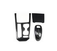 Garniture Panneau Console Centrale Voiture Kit De Garnitures Intérieures En Fibre De Carbone Pour Cadillac XT4 2018-2023(Gear shifters (3 pieces))