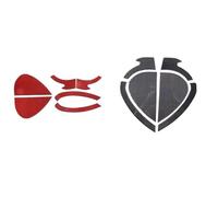 Garniture panneau console Pour A8 D3 D4 2004-2012 Autocollants De Décoration De Porte En Fibre De Carbone Souple Pour Panneau Commande Central Voiture(4)