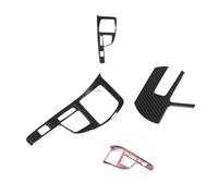 Garniture panneau console Pour BMW Pour X1 Pour X2 F47 F48 2016-2021 LHD Panneau Commande Multimédia Central En Fibre Carbone ABS Couverture Décorative Accessoires D'intérieur(20)