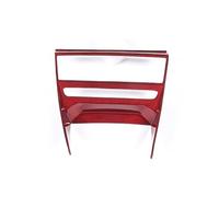 Garniture panneau console Pour BMW Série 8 G14 G15 G16 2019-2023 Véritable Fibre Carbone Panneau Commande Central CD Cadre Couverture Garniture Autocollant Intérieurs(Red Carbon Fiber)