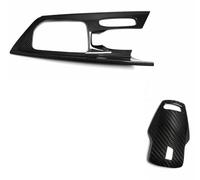 Garniture panneau console Pour Corvette C8 Coupé Z51 2020-2022 Panneau Commande Central Voiture En Fibre Carbone Porte-gobelet D'eau Pommeau Levier Vitesse Garniture Bande(D)