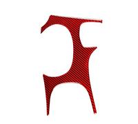 Garniture Panneau Console Pour Corvette Pour C5 1998-2004 Pommeau De Levier Vitesse Boîte Panneau Couverture Garniture Autocollant Intérieur Accessoires(rouge)