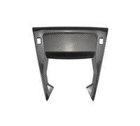 Garniture Panneau Console pour Peugeot 208 2020-2025 ABS Fibre Carbone Console Centrale Port USB Garniture Protection Forme U Boîte Rangement Garniture Panneau Console Centrale(2 Pieces)