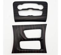 Garniture panneau For Dodge For Charger 2015-2023 Carbon Fiber Look Central Control Gear Shift Panel & Air Conditioning Cover Stickers(Wood grain)