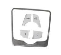 Garniture panneau moulure Pour A4 B9 S4 A5 S5 2017-2019 Contrôle Central Voiture Bouton Multimédia MENU D’interrupteur CC Protection Décorative Moulure Couverture(Argent)