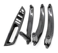 Garniture Poign Porte Interieur Poignée De Porte Intérieure Voiture LHD RHD Panneau Intérieur Accoudoir Housse Pour X5 X6 E70 E71 E72 2007-2014(Lhd Carbon Pattern Set)
