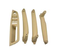 Garniture Poign Porte Interieur Pour E70 Pour X5 Pour SAV 2007-2013 Siège Du Conducteur Avant Gauche De La Voiture LHD Poignée De Porte Intérieure Couvercle De Garniture De Traction(Beige 4 pcs)