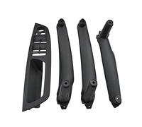 Garniture Poign Porte Interieur Pour E70 Pour X5 Pour SAV 2007-2013 Siège Du Conducteur Avant Gauche De La Voiture LHD Poignée De Porte Intérieure Couvercle De Garniture De Traction(Black 4 pcs)