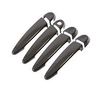 Garniture Poign Porte Interieur Pour E87 E90 E91 E92 E93 F30 X1 X2 X3 X4 X5 X6 8 Pièces Voiture Extérieur Poignée De Porte Garnitures En Fiber De Carbone Look Auto Accessoires