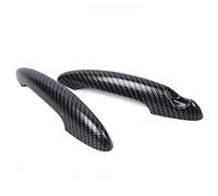 Garniture Poign Porte Interieur Pour MINI C&ooper S R50 R52 R53 R55 R56 R57 R58 R59 R61 Noir Brillant En Fiber De Carbone Couvercle De Poignée De Porte De Voiture(2)