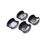 Garniture Poignée extérieure de Voiture Compatible Avec Mazda 6 Pour Atenza 2004-2015 Voiture Portière Poignée Cuve Housse Carbone Fibre Style Pièces Rechange Accessoires(Handle bowl)