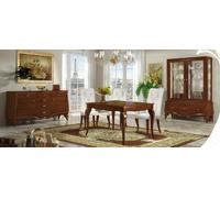 Garniture Salle à manger Table Chaise Commode Vitrine Table Groupe Set 7pcs.