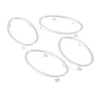 Garniture Sortie d'Air Compatible Avec Ford Pour Focus 2 MK2 2005 2006 2007 2008 2009-2013 4 Pièces Accessoires De Voiture Garniture De Climatisation Décoration De Sortie Cadres Sortie D'air (Color :