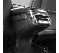 Garniture Sortie d'Air Compatible Avec Tesla Pour Model 3 Pour Model Y 2017 2018-2022 Garniture Couvercle Ventilation Climatisation Arrière Couvercle Anti-coup Pied Accessoires Protection Voiture (Si