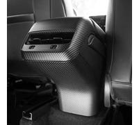 Garniture Sortie d'Air Compatible Avec Tesla Pour Model 3 Pour Model Y 2017 2018-2022 Garniture Couvercle Ventilation Climatisation Arrière Couvercle Anti-coup Pied Accessoires Protection Voiture (Si