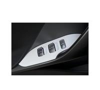 Garniture Sortie d'air Latérale Cadre Pour Smart Pour Elf #1 2022 Autocollants De Panneau Bouton Commutateur Fenêtre Voiture Accoudoir Intérieur Couverture Décorative(Window panel-white)