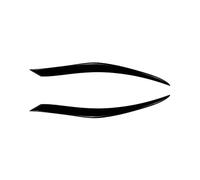 Garniture sourcil phare Pour Seat Pour Leon MK2 2005 2006 2007 2008 2009 2010 2011 2012 Couverture Extérieure Du Phare Avant Moulette Sourcil Paupière(Noir brillant)